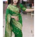 Juri Jamdani Saree Green colour Saree.
