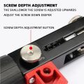 1 Set Chain Screw Gun Head Automatic Nail Gun Electric Batch Woodworking Decoration Rechargeable Self Tapping Screwdriver.