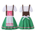 DSstyles Girls Traditional German Oktoberfest Costumes Dirndl Fancy Dress Cosplay Maid Outfit For Party Cocktail Dress. 
