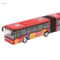 2x 1:64 Scale Alloy Pull Back Vehicle Bus Diecast Toy Gift for Kids. 