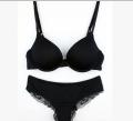 Nylon Bra Panty Set for Women Black - Bra - Bra. 