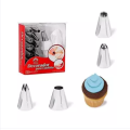 Generic 12 pieces cake decorating set frosting icing piping bag tips with steel nozzle reusable and washable.