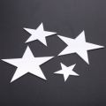 3D Sticker, 40 X Star Art Mirror Wall Sticker Surface Decal Home Room DIY Art Decor (Silver).