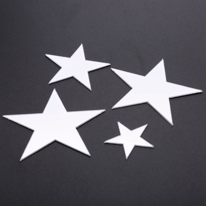 3D%20Sticker,%2040%20X%20Star%20Art%20Mirror%20Wall%20Sticker%20Surface%20Decal%20Home%20Room%20DIY%20Art%20Decor%20(Silver)%20-%20Image%206