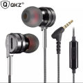 QKZ DM9 Zinc Alloy HiFi Metal In Ear Earphones - Black / Silver. 