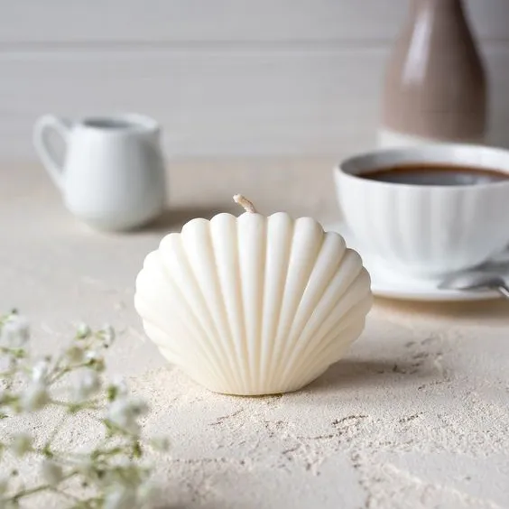 BDYD%203%20pcs%20Seashell%20cute%20candle%20~%20home%20decor%20candle%20night%20dinner%20Large%20-%20Image%202