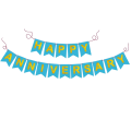 Happy Anniversary Card Banner - Elevate Your Celebration with this Stylish and Versatile Decoration - (Pack of 1 Pcs).