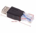 Ethernet RJ45 Male to USB Female Connector Converter Adapter. 