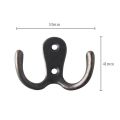 3PCS Clothes Hanger Hook Wall mounted Metal Coat Rack Towel Hooks Key Holder Clothes Rack Furniture Hook Bathroom Accessories. 