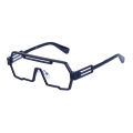 2267 Metal Square Frame One-piece Sunglasses Sports Outdoor Trend Futuristic Fashion Hip Hop Men Custom Shades for Men Color. 