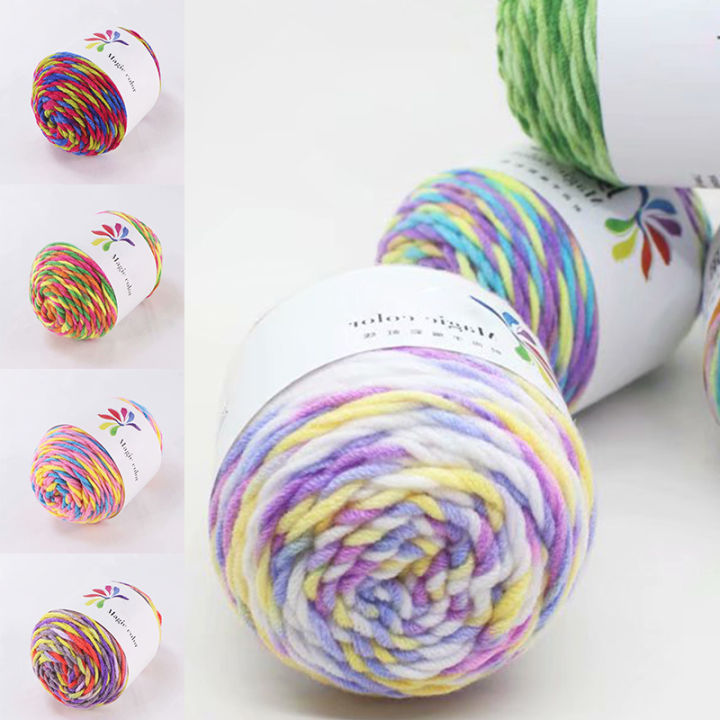45g/Ball%20Colorful%20Wool%20Blended%20Yarn%20for%20Knitting%208%20Ply%20Hand%20Knitted%20Chunky%20Yarns%20Crochet%20Woven%20Sweater%20Scarf%20Doll%20DIY%20Crafts%20-%20Image%202