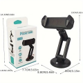 Car Mount (BY-560) Multifunctional 360 Degree Rotation Mobile Stand for Car - Car Phone Holder.