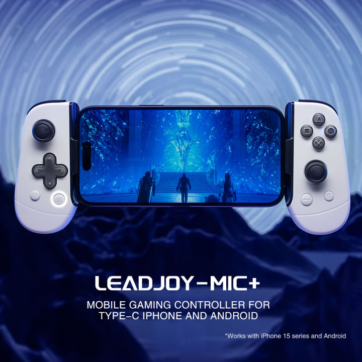 LEADJOY%20M1C+%20Mobile%20Phone%20Gamepad%20Gaming%20Controller%20for%20iPhone%2015%20Android%203Ds%20emulator%20Cloud%20Gaming%20with%20Hall%20Effect%20Joystick%20-%20Image%202