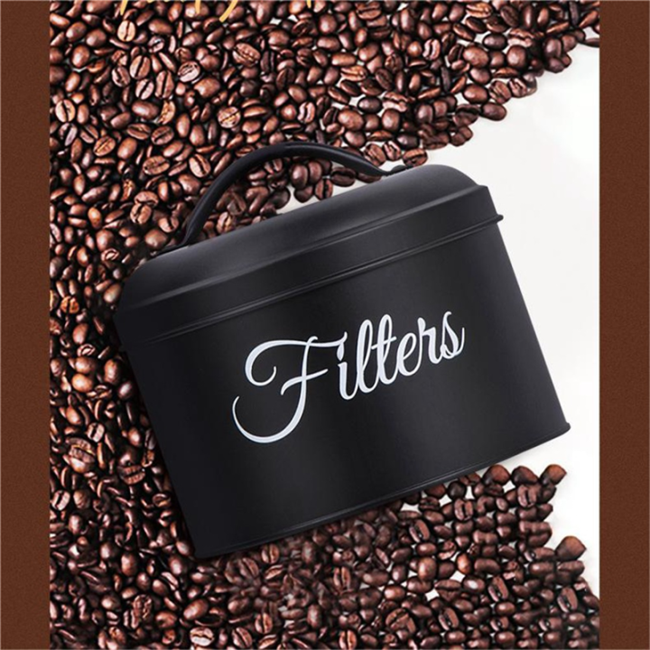 Coffee%20Filter%20Holder,%20Basket%20Coffee%20Filter%20Storage%20with%20Lid,%20Round%20Coffee%20Filter%20Container%20for%20Counter,Black%20-%20Image%208