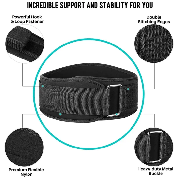 GOMOREON%201Pcs%20Fitness%20Workout%20Belt%20Proper%20Weight%20Lifting%20Form%20-%20Lower%20Back%20Support%20for%20Squats,%20Deadlifts,%20Cross%20TrainingSupports%20&%20Braces%20-%20Image%203