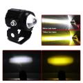 Motorcycle Or Car Mini Drivig Fog Light 1 Pcs 2 Colour White And Yellow and flash. 