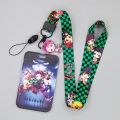 New Demon Slayer Anime Card Cases Card Lanyard Key Lanyard Cosplay Badge ID Cards Holders Neck Straps Keychains Kamado Nezuko. 