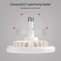 30W LED Fan Chandelier E27 Light Holder 3 Speeds Wind Dimmable Timing Aroma Fan Ceiling Light With/NO Remote Control Fan Lamp.