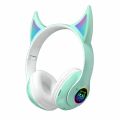 Cross-border STN25 Bluetooth Headset Beautiful Girl Demon Wireless Sports Game Luminous Folding Card Manufacturers.