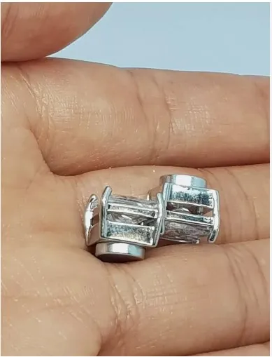 Crystal Magnetic Ear Stud Earrings For Men | Daraz.com.bd