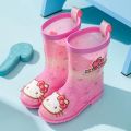 Sanrio My Melody Rain Boots Children Comfortable Shoes Anime Figure Kuromi Water Shoes Light Kids Kawaii Cartoon New Style Cute. 