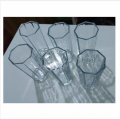 Water Drinking Glass 8 Angle 6pcs set / 8 corner water glass - 300 ml.