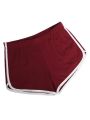 Summer Sports Shorts Women Home Casual Solid Fashion Yoga Beach Short Contrast Binding Side Split Elastic Waist Patchwork Bottom.