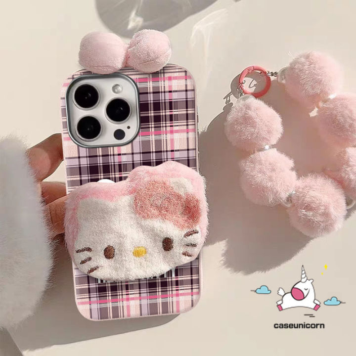 For Vivo Y17 Y35 Y03 Y11 Y36 Y17s Y100 Y28 Y15 Y27 Y12 Y51 Y18 Y30 Y20 Y22 Y31 Y15s Y21 Y91 Y21s Y02 Y12s Y50 Y91C Y33s Y16 Y20i Y22s Y16s Y12i V25 Cartoon DIY Hello Kitty Bow Case