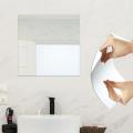 Flexible Mirror Sheets Self Adhesive Removable Non Glass Mirror Tiles Mirror Stickers Decals for Home Room Bedroom 3D Wall Decor. 