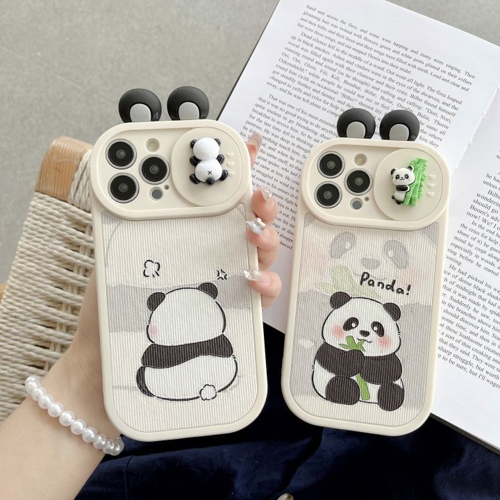 Sroof%20Case%20For%20iPhone%2011%2012%2013%2014%2015%2016%20Pro%20Max%20Fashion%20Simple%20Cute%20Animal%20Panda%20Bamboo%20Oval%20Edge%20White%20Airbag%20Shockproof%20-%20Image%206