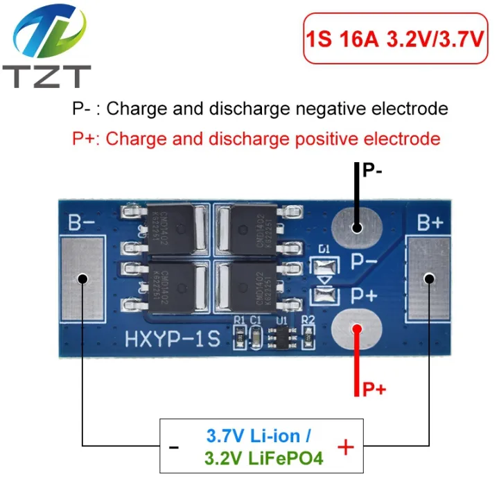 BMS%201S%2012A%2016A%2024A%203.7V%20LiFePO4%20Lithium%20Battery%20Protection%20Board%2018650%204.2V%20Charging%20Voltage/Short%20Circuit/Overcharge%20Prevention%20-%20Image%205