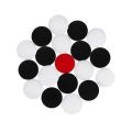 Carrom Coin & Boric Acid Powder- Black &White. 