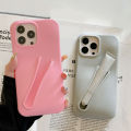 3D Lipstick Make-up Soft Silicone Phone Case for iPhone 11 12 13 14 15 Pro Max Portable Lip Gloss Holder Ins Hot Cover Shell.
