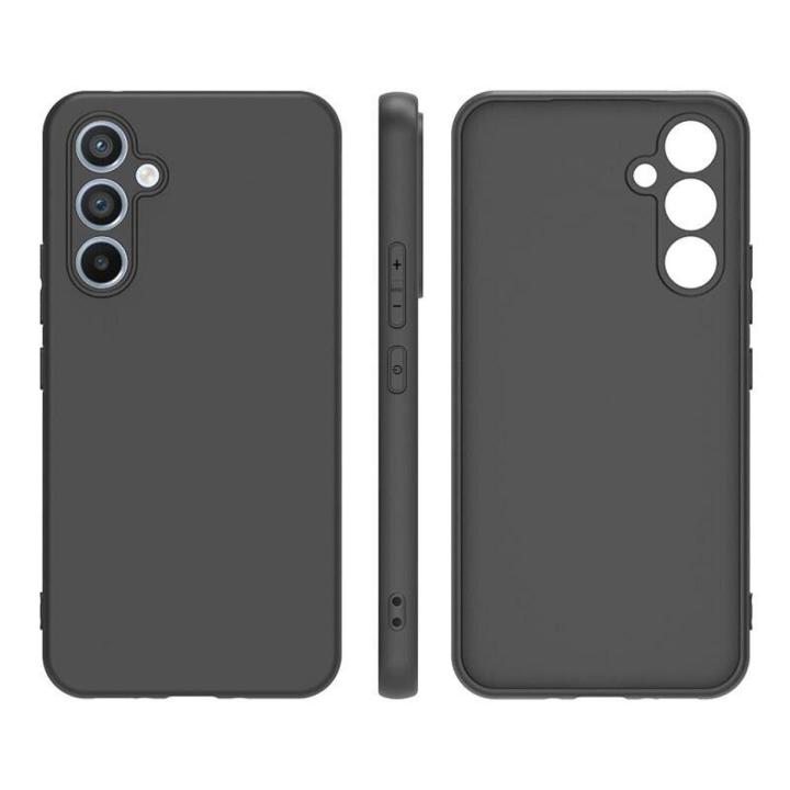 Premium Silicone Matte Soft Phone Case - Black For Samsung Galaxy A54