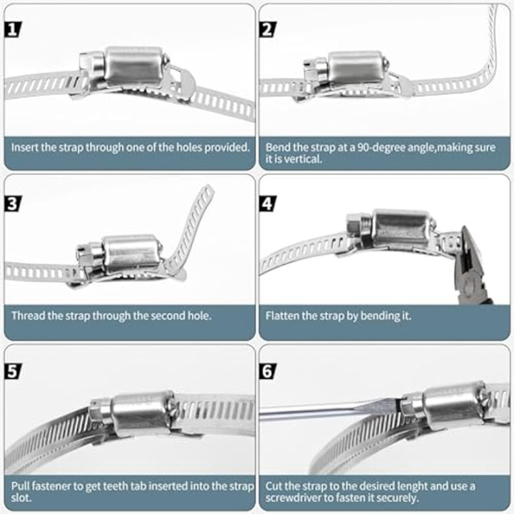 Worm%20Gear%20Hose%20Clamps%20for%20DIY,%20Cut-To-Fit%2019.5%20FT%20Strap+15%20Fasteners%20Kit%20Adjustable%20Worm%20Gear%20Band%20Clamps%20Duct%20-%20Image%203