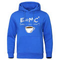 Energy=Milk Coffee Printed E=MC2 Funny Hoodie Men's Loose Oversized Hoodies Fashion Casual Sweatshirt Street Hip Hop Hoody Man. 