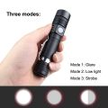 Usb Rechargeable Zoom Torch T6 LED Hand Lamp 18650 Battery Flash Light Use For Camping Hiking Checking. 