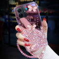 New Phone Case For VIVO Iqoo Z6 Pro Cover Sparkling Star Moon Soft Silicone Transparent Butterfly + Crystal Chain for VIVO Iqoo Z6 Pro Case.