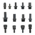4Pcs 1/2 3/4 1 Male Female Thread Connector To Barb 8mm 16mm 20mm 25mm 32mm PE Hose Adapter Garden Irrigation Watering System.