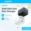 Anker Zolo Power GaN 30W USB C Charger PIQ 3.0 Foldable PPS FastCharger for iPhone 16 Pro Max 15 Pro Max 14 Pro/13ProMax, Galaxy,iPad.