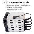 15 Pin SATA Hard Drive Power Cable male to female 1 to 3 4 5 6-Port for computer hard disk interface power Cord for DIY PC Sever.