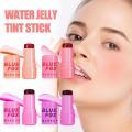Milk Jelly Blush Stick Sheer Lip Cheek Stain Cheek Tint Buildable Watercolor Finish Makeup Blush for All Skin Tones X8P8.