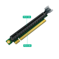 PCIE 16X Riser Card Adapter PCI Express 3.0 PCI-E to PCI-E 16X Slot Converter 90 Degree Connectors for 1U Server Easy Install Easy to Use. 