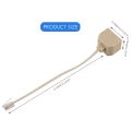 Telephone RJ11 Male Line to Double RJ11 Female Jack Filter Splitter Adapter.