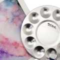 Mont Marte Aluminium Round Palette 10 Well.