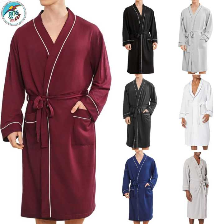 Chic & Comfy: Men’s Kimono Bathrobe for Warm Weather Lounging