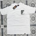 Half Sleeve Mesh Jersey T-shirt - White white. 