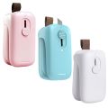 Dual-use Hand Pressure Mini Heating Plastic Packaging Machine USB Charging Sealing Machine Portable Hot Melt Food Sealing Device. 