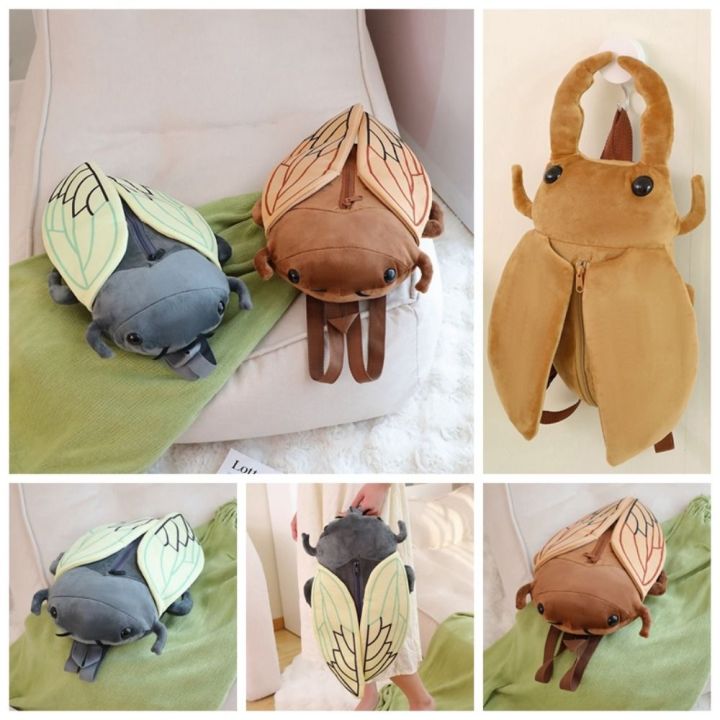 Plushie Doll Fur Bag Artificial Animal Insect Insect Plush Backpack ...
