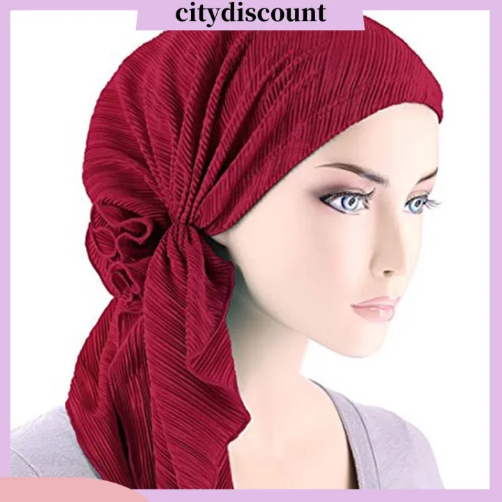 City_Fashion%20Women%20Wrinkle%20Long%20Turban%20Cap%20Head%20Wrap%20Chemo%20Hat%20Beanie%20Muslim%20Hijb%20-%20Image%202